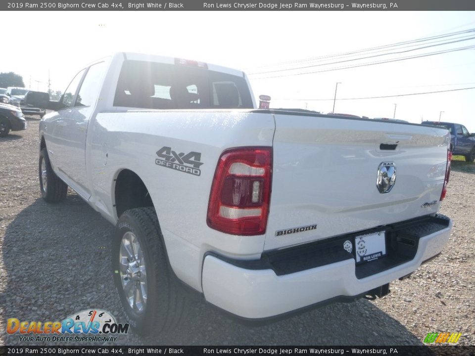 2019 Ram 2500 Bighorn Crew Cab 4x4 Bright White / Black Photo #3