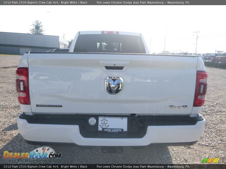 2019 Ram 2500 Bighorn Crew Cab 4x4 Bright White / Black Photo #4