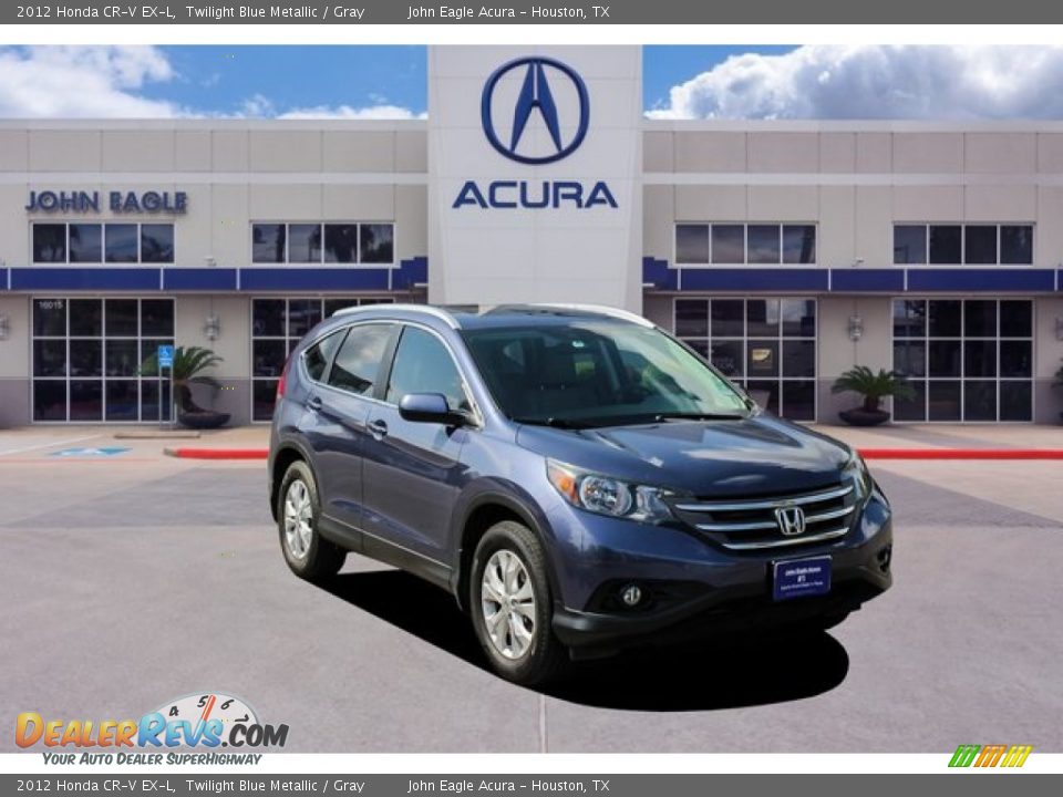 2012 Honda CR-V EX-L Twilight Blue Metallic / Gray Photo #1