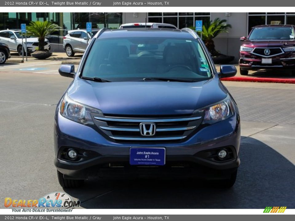 2012 Honda CR-V EX-L Twilight Blue Metallic / Gray Photo #2