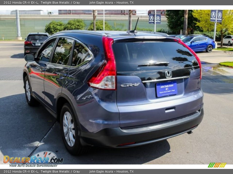 2012 Honda CR-V EX-L Twilight Blue Metallic / Gray Photo #5