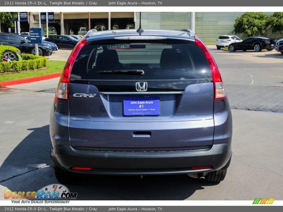 2012 Honda CR-V EX-L Twilight Blue Metallic / Gray Photo #6