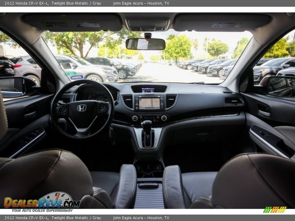 2012 Honda CR-V EX-L Twilight Blue Metallic / Gray Photo #9