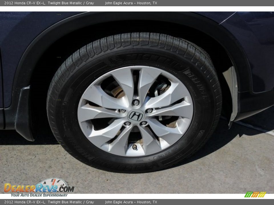 2012 Honda CR-V EX-L Twilight Blue Metallic / Gray Photo #10