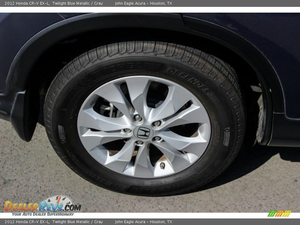 2012 Honda CR-V EX-L Twilight Blue Metallic / Gray Photo #11