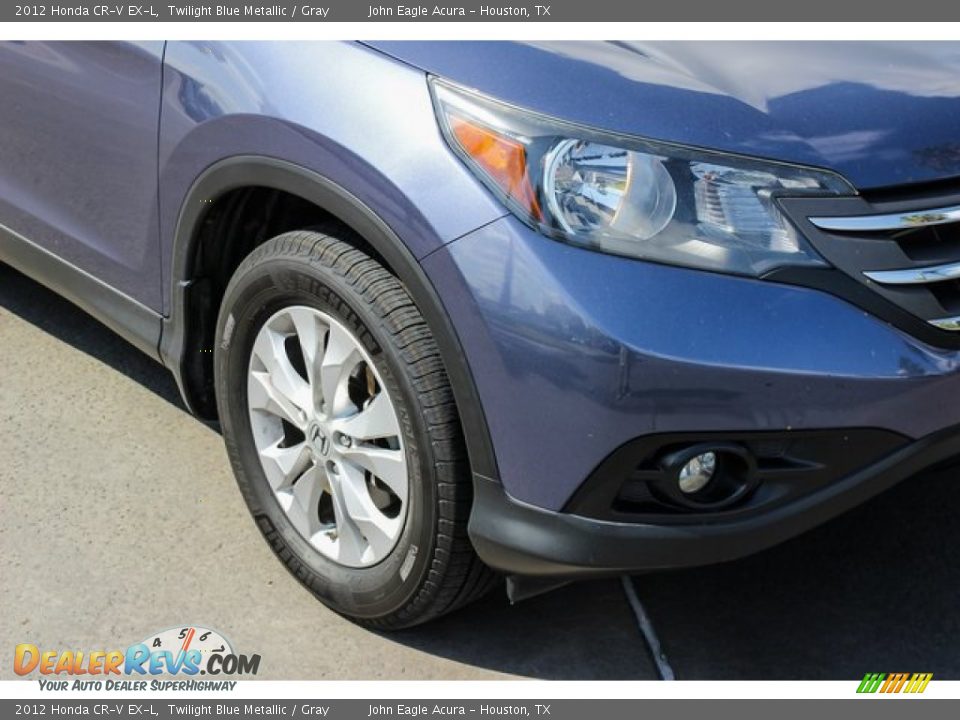 2012 Honda CR-V EX-L Twilight Blue Metallic / Gray Photo #12