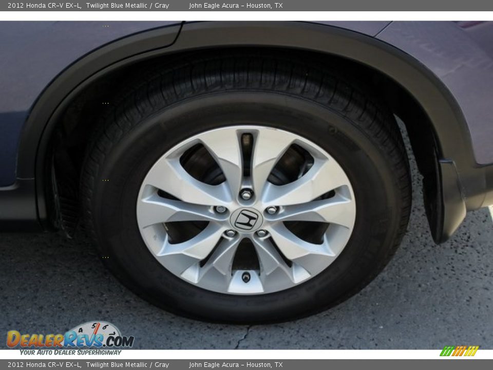 2012 Honda CR-V EX-L Twilight Blue Metallic / Gray Photo #13