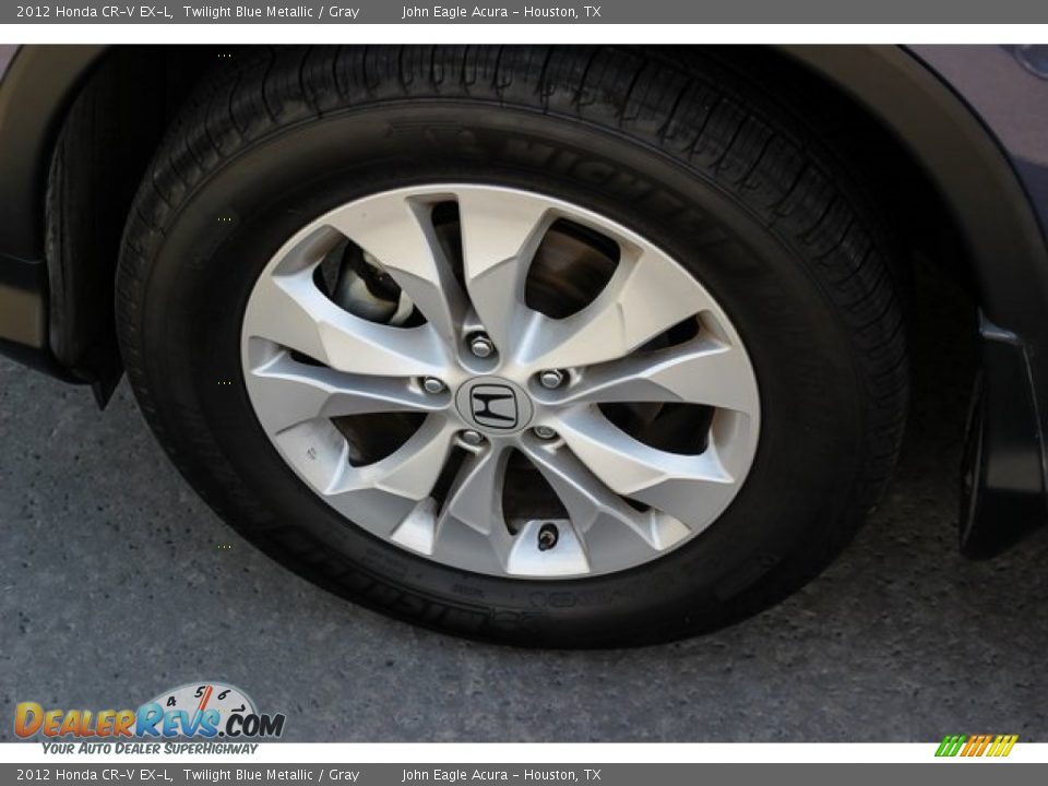 2012 Honda CR-V EX-L Twilight Blue Metallic / Gray Photo #14