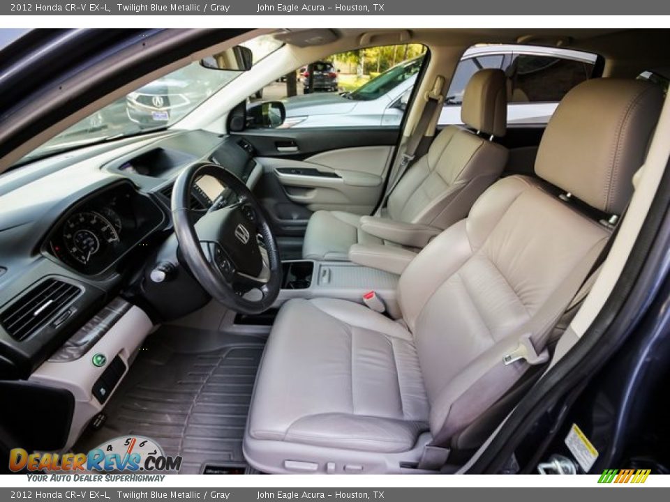 2012 Honda CR-V EX-L Twilight Blue Metallic / Gray Photo #20