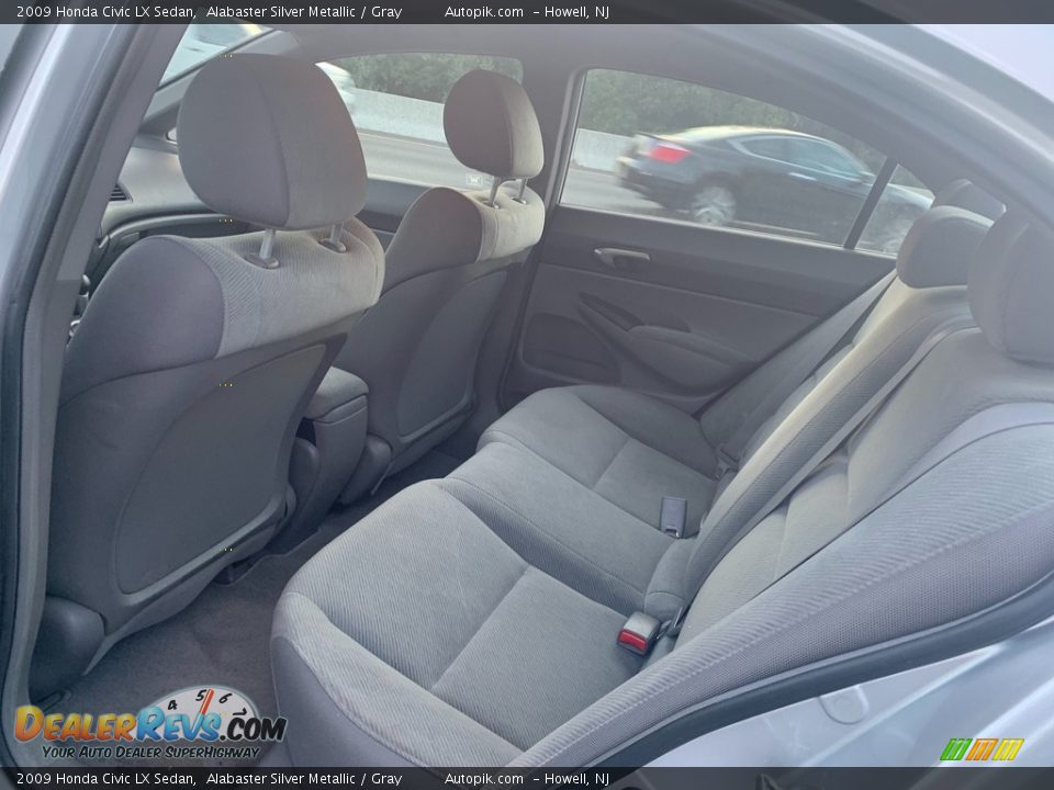 2009 Honda Civic LX Sedan Alabaster Silver Metallic / Gray Photo #10
