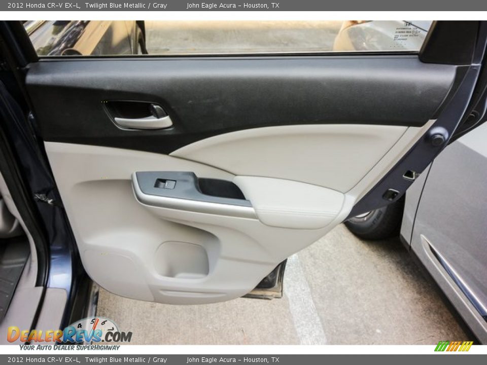 2012 Honda CR-V EX-L Twilight Blue Metallic / Gray Photo #24