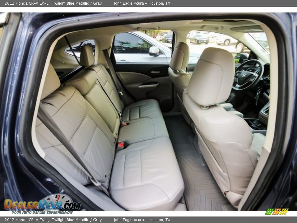 2012 Honda CR-V EX-L Twilight Blue Metallic / Gray Photo #25