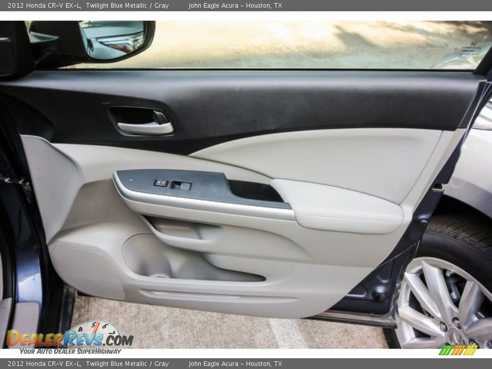 2012 Honda CR-V EX-L Twilight Blue Metallic / Gray Photo #26