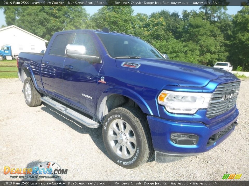 2019 Ram 2500 Laramie Crew Cab 4x4 Blue Streak Pearl / Black Photo #7