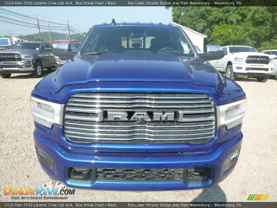 2019 Ram 2500 Laramie Crew Cab 4x4 Blue Streak Pearl / Black Photo #8