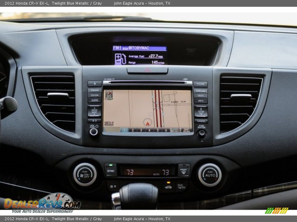 2012 Honda CR-V EX-L Twilight Blue Metallic / Gray Photo #30