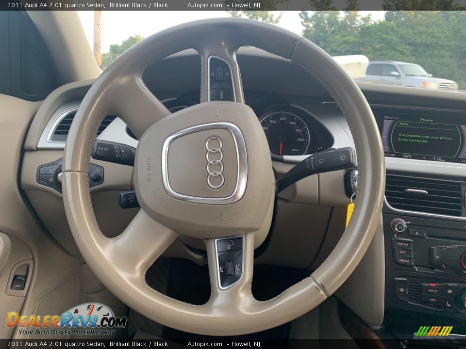 2011 Audi A4 2.0T quattro Sedan Brilliant Black / Black Photo #16