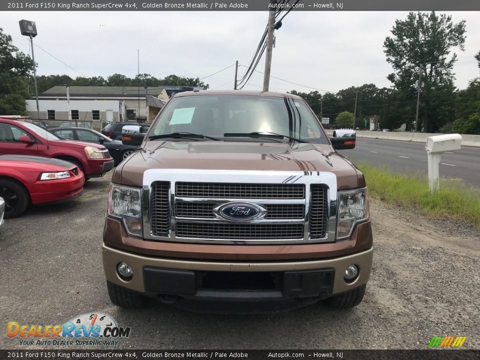 2011 Ford F150 King Ranch SuperCrew 4x4 Golden Bronze Metallic / Pale Adobe Photo #2