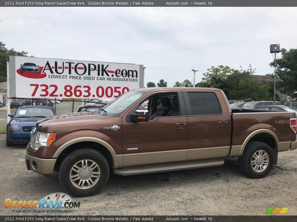 2011 Ford F150 King Ranch SuperCrew 4x4 Golden Bronze Metallic / Pale Adobe Photo #3