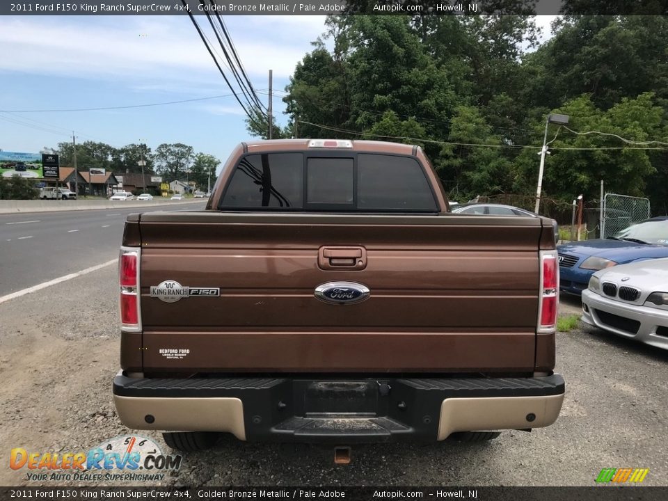 2011 Ford F150 King Ranch SuperCrew 4x4 Golden Bronze Metallic / Pale Adobe Photo #4