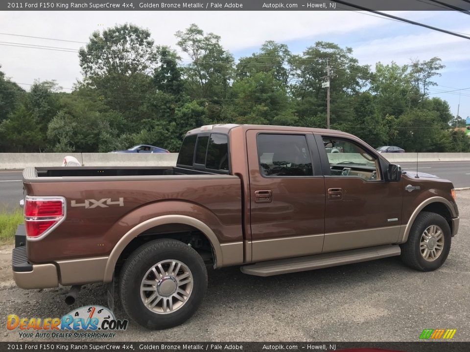 2011 Ford F150 King Ranch SuperCrew 4x4 Golden Bronze Metallic / Pale Adobe Photo #5