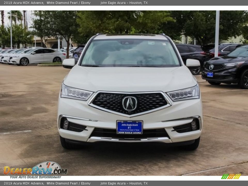 2019 Acura MDX Advance White Diamond Pearl / Ebony Photo #2