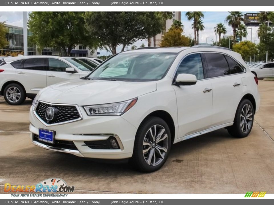 2019 Acura MDX Advance White Diamond Pearl / Ebony Photo #3