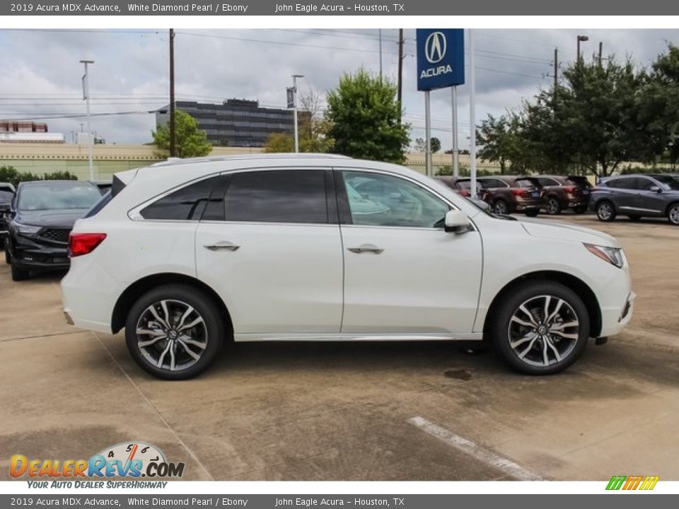 2019 Acura MDX Advance White Diamond Pearl / Ebony Photo #8