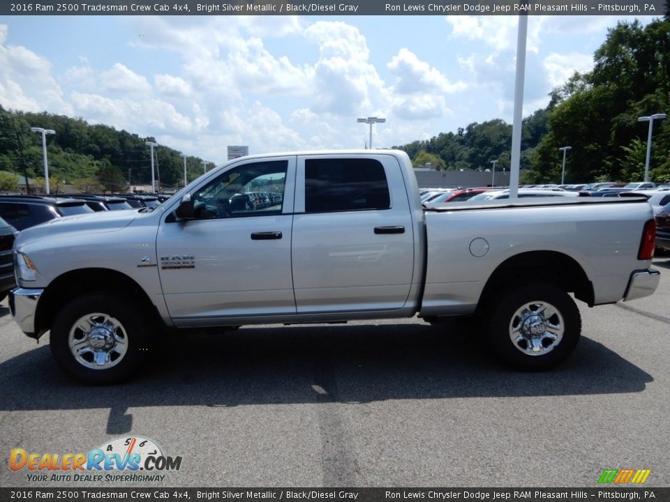 2016 Ram 2500 Tradesman Crew Cab 4x4 Bright Silver Metallic / Black/Diesel Gray Photo #2