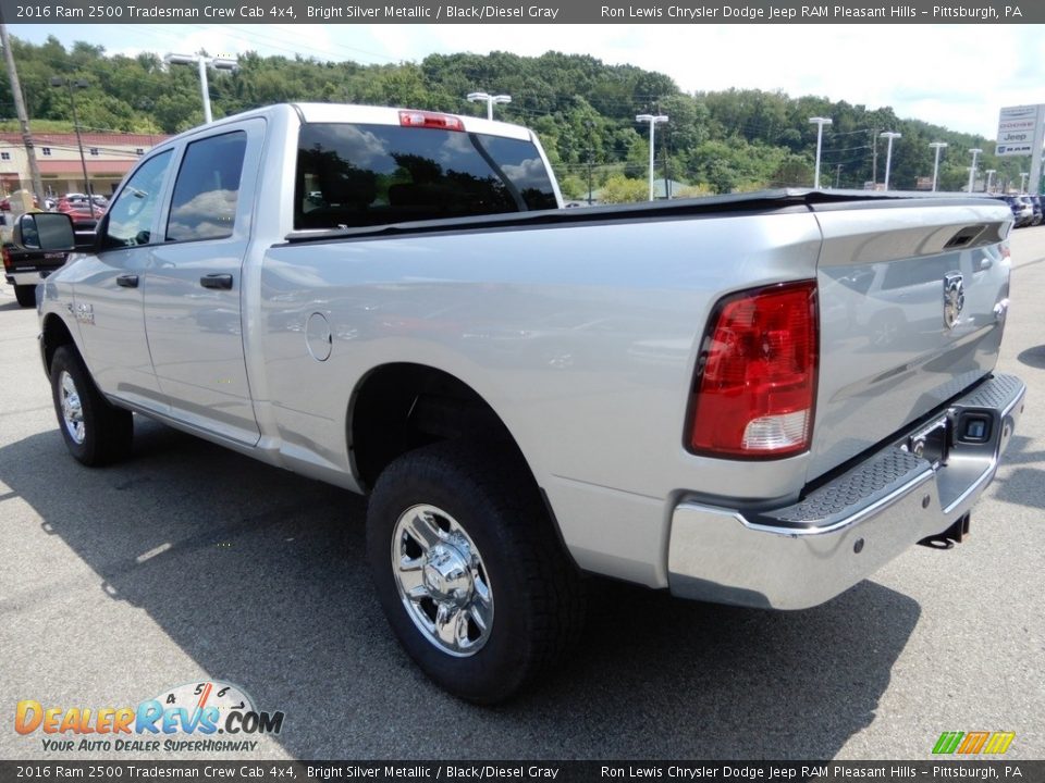 2016 Ram 2500 Tradesman Crew Cab 4x4 Bright Silver Metallic / Black/Diesel Gray Photo #3