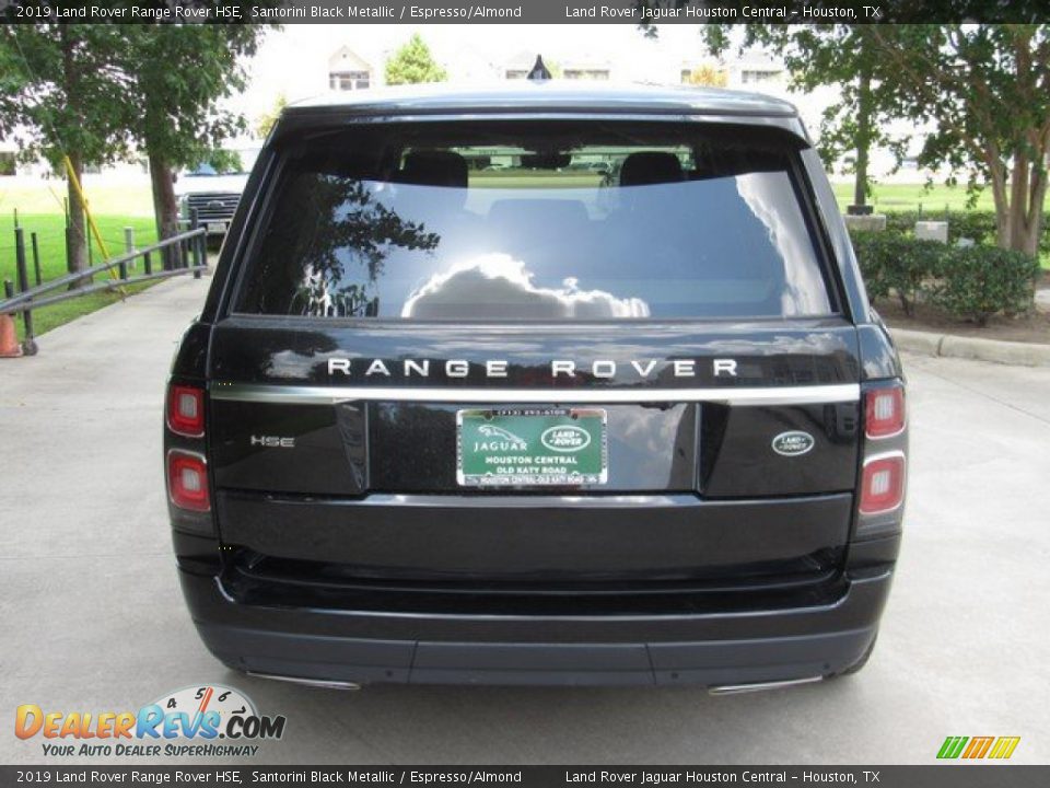 2019 Land Rover Range Rover HSE Santorini Black Metallic / Espresso/Almond Photo #8