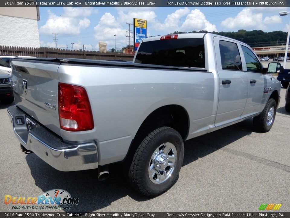 2016 Ram 2500 Tradesman Crew Cab 4x4 Bright Silver Metallic / Black/Diesel Gray Photo #6