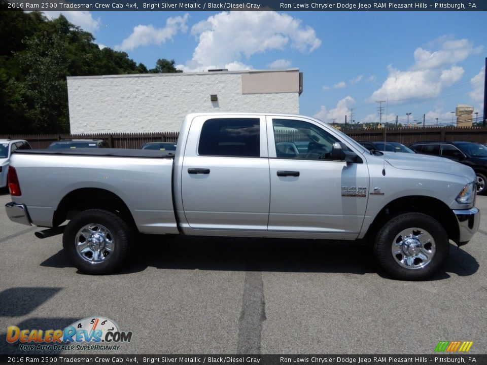 2016 Ram 2500 Tradesman Crew Cab 4x4 Bright Silver Metallic / Black/Diesel Gray Photo #7