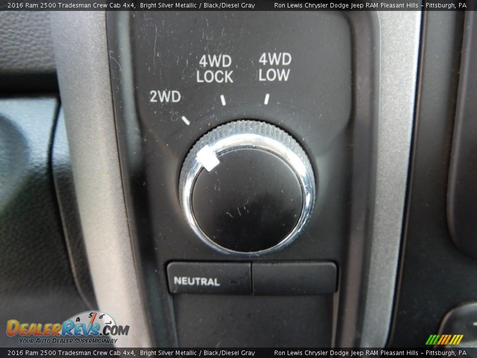 2016 Ram 2500 Tradesman Crew Cab 4x4 Bright Silver Metallic / Black/Diesel Gray Photo #16