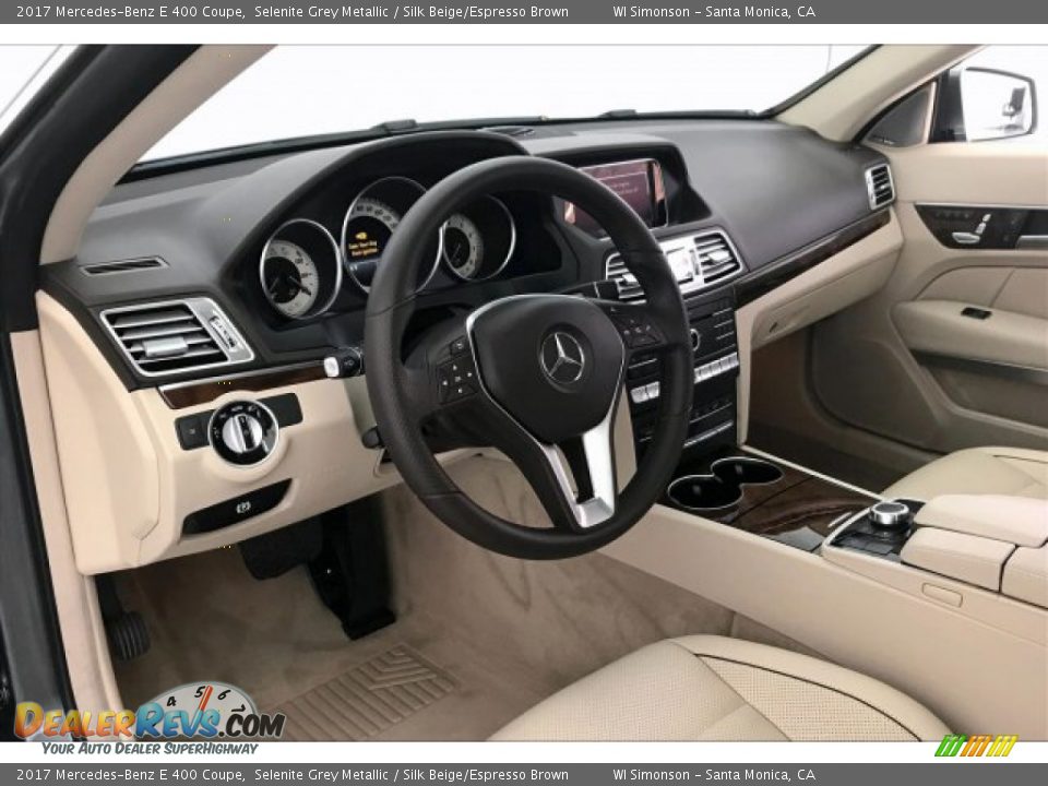 2017 Mercedes-Benz E 400 Coupe Selenite Grey Metallic / Silk Beige/Espresso Brown Photo #22