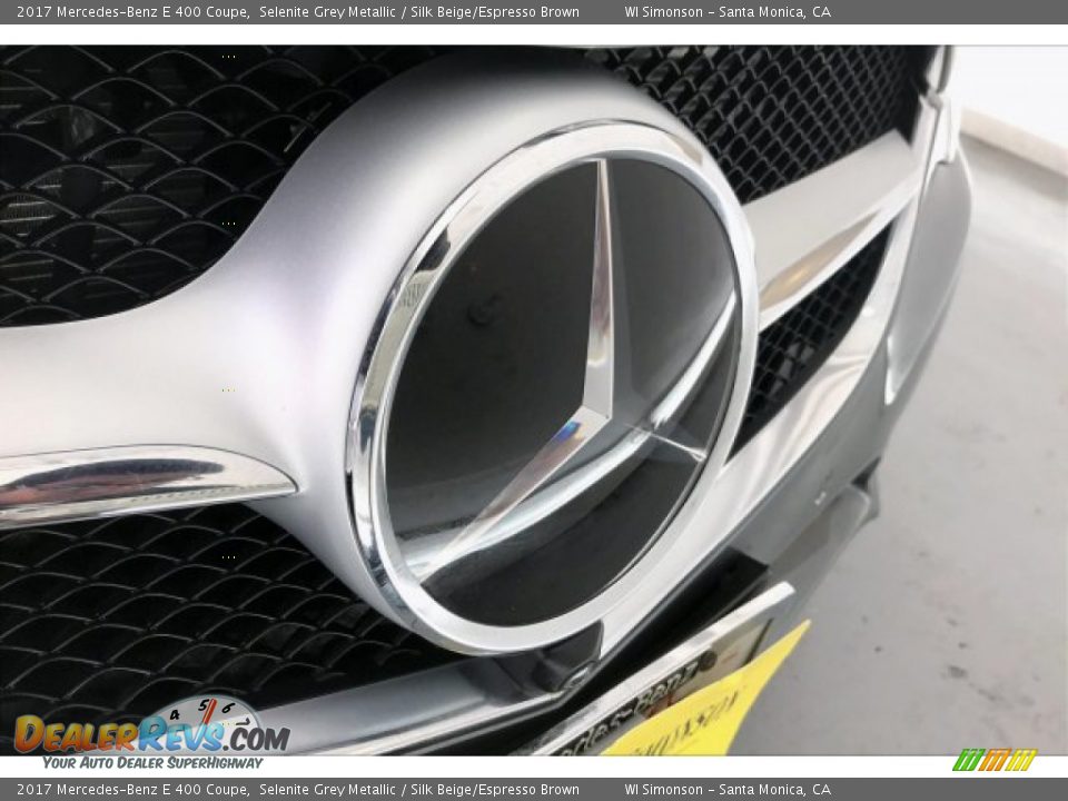 2017 Mercedes-Benz E 400 Coupe Selenite Grey Metallic / Silk Beige/Espresso Brown Photo #33