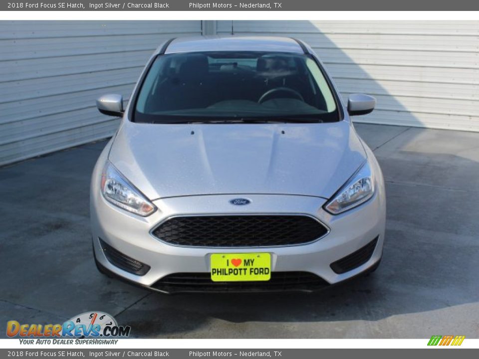 2018 Ford Focus SE Hatch Ingot Silver / Charcoal Black Photo #3