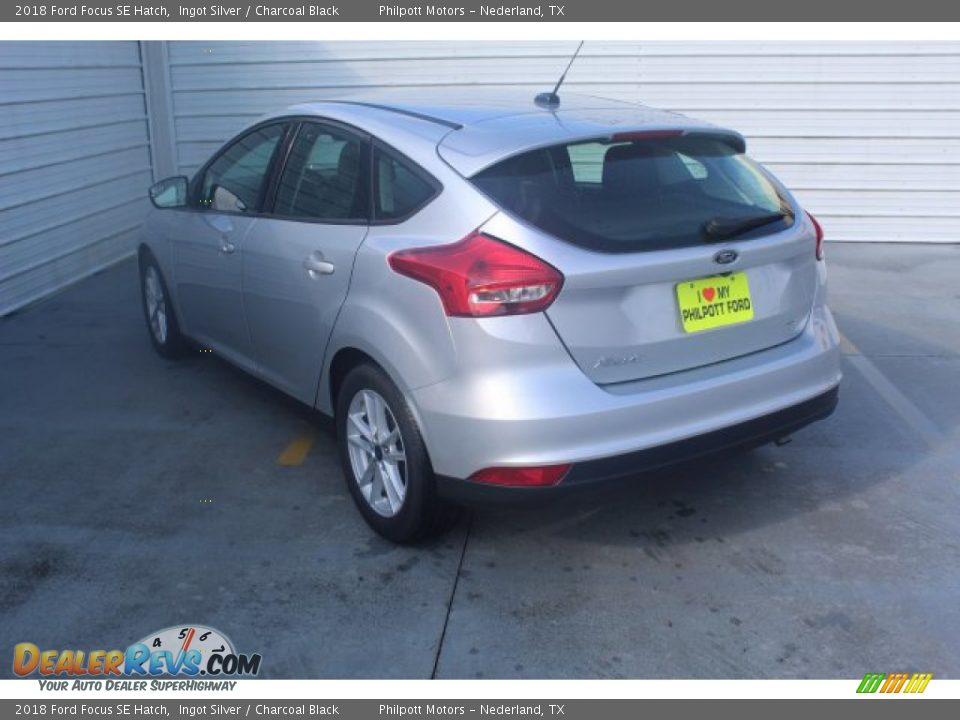 2018 Ford Focus SE Hatch Ingot Silver / Charcoal Black Photo #7
