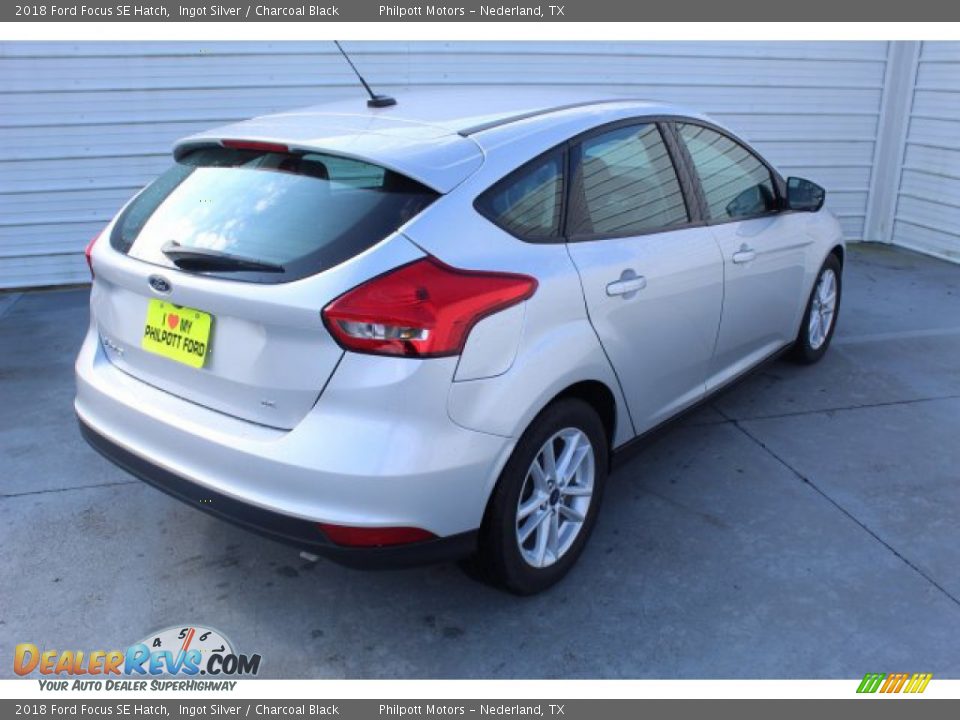 2018 Ford Focus SE Hatch Ingot Silver / Charcoal Black Photo #9