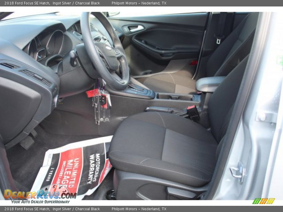 2018 Ford Focus SE Hatch Ingot Silver / Charcoal Black Photo #11