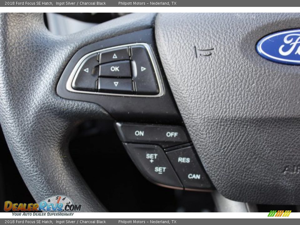 2018 Ford Focus SE Hatch Ingot Silver / Charcoal Black Photo #12