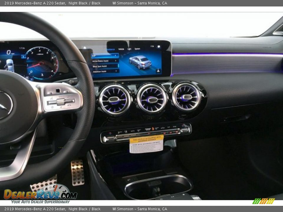 2019 Mercedes-Benz A 220 Sedan Night Black / Black Photo #6