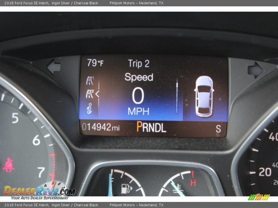 2018 Ford Focus SE Hatch Ingot Silver / Charcoal Black Photo #15