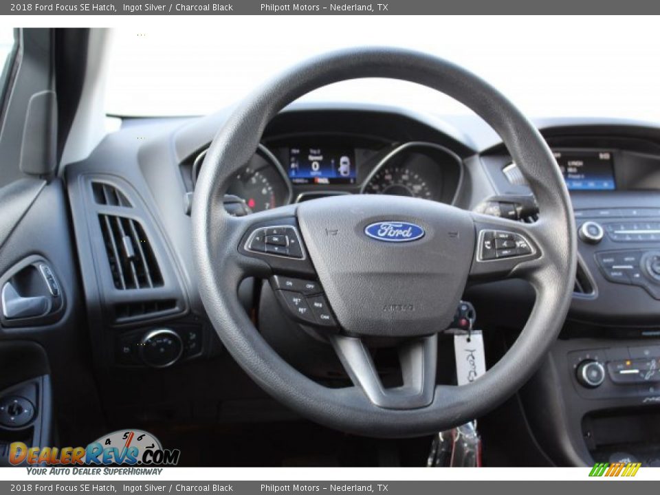 2018 Ford Focus SE Hatch Ingot Silver / Charcoal Black Photo #22