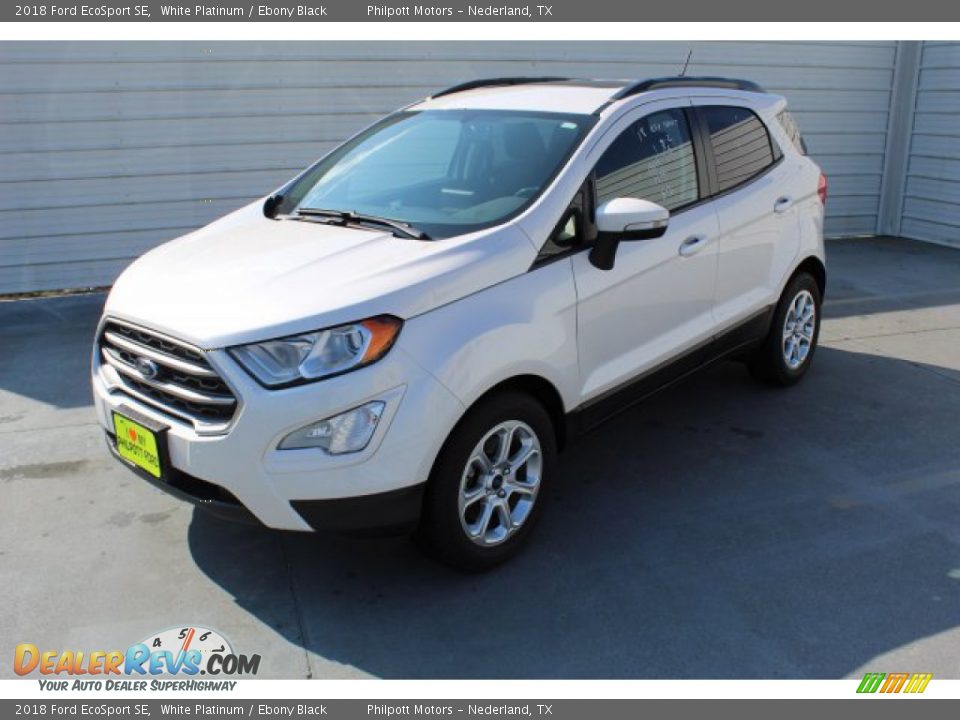 2018 Ford EcoSport SE White Platinum / Ebony Black Photo #4