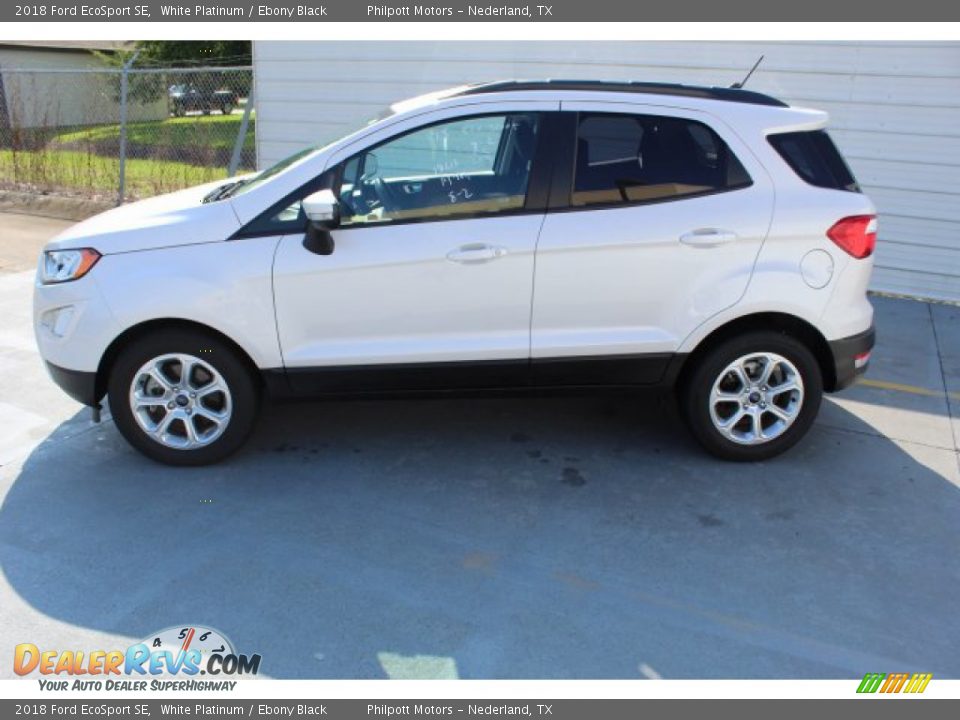 2018 Ford EcoSport SE White Platinum / Ebony Black Photo #5