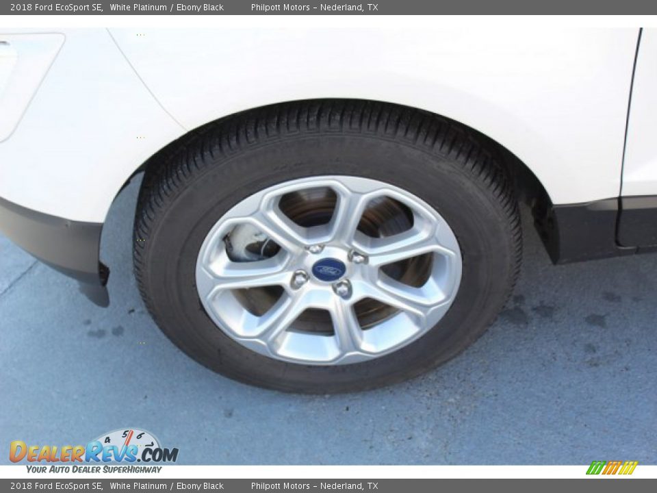2018 Ford EcoSport SE White Platinum / Ebony Black Photo #6