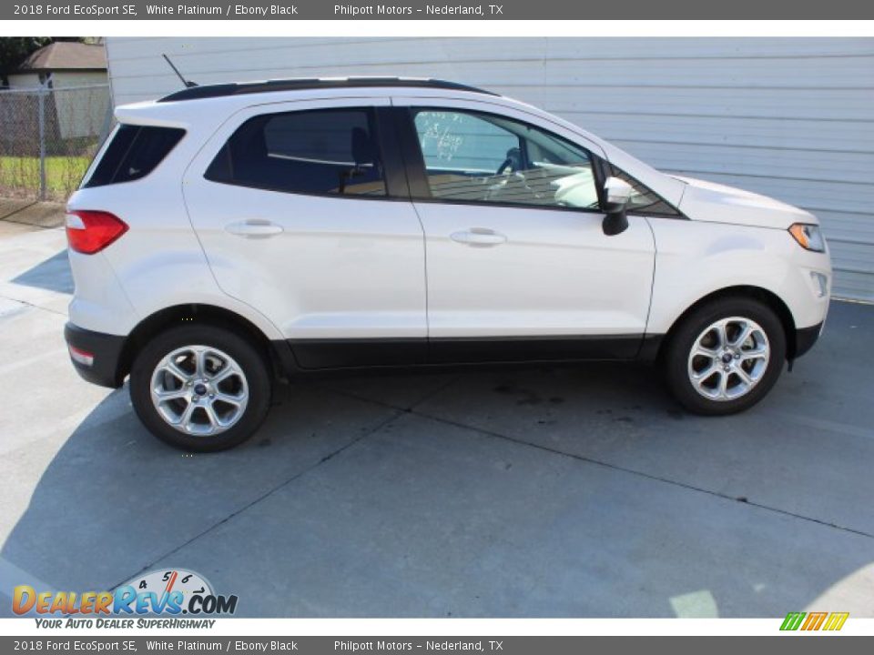 2018 Ford EcoSport SE White Platinum / Ebony Black Photo #10