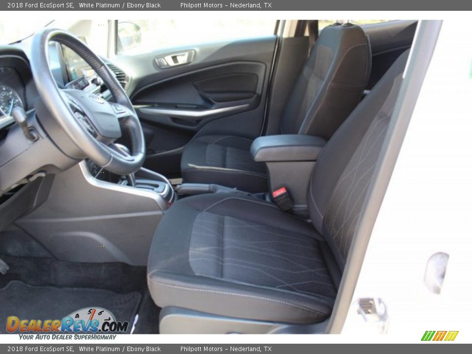 2018 Ford EcoSport SE White Platinum / Ebony Black Photo #12