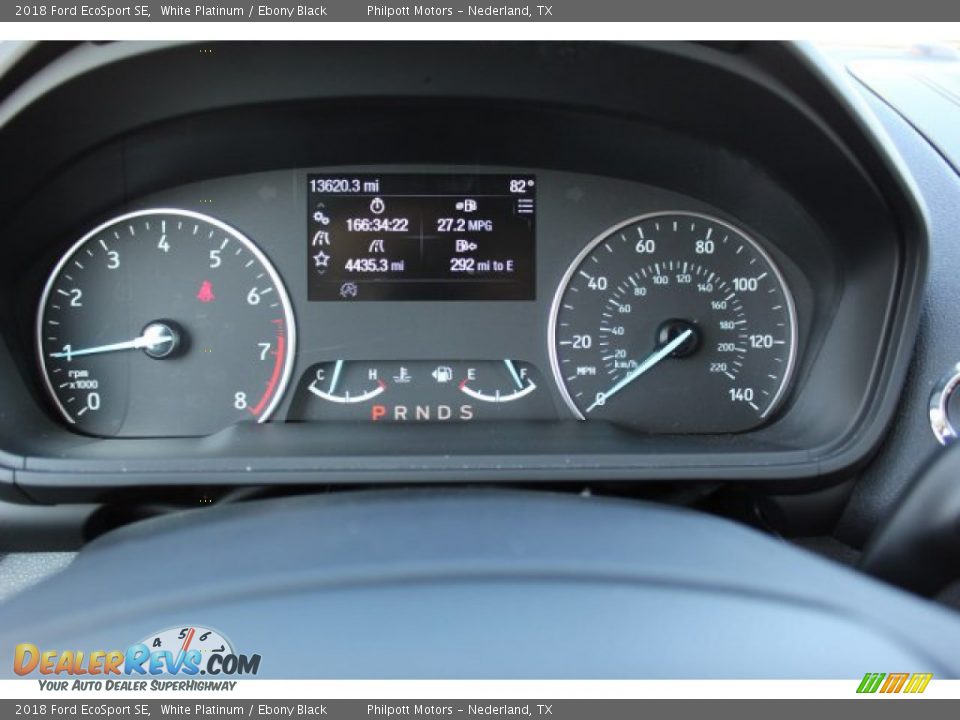 2018 Ford EcoSport SE White Platinum / Ebony Black Photo #15